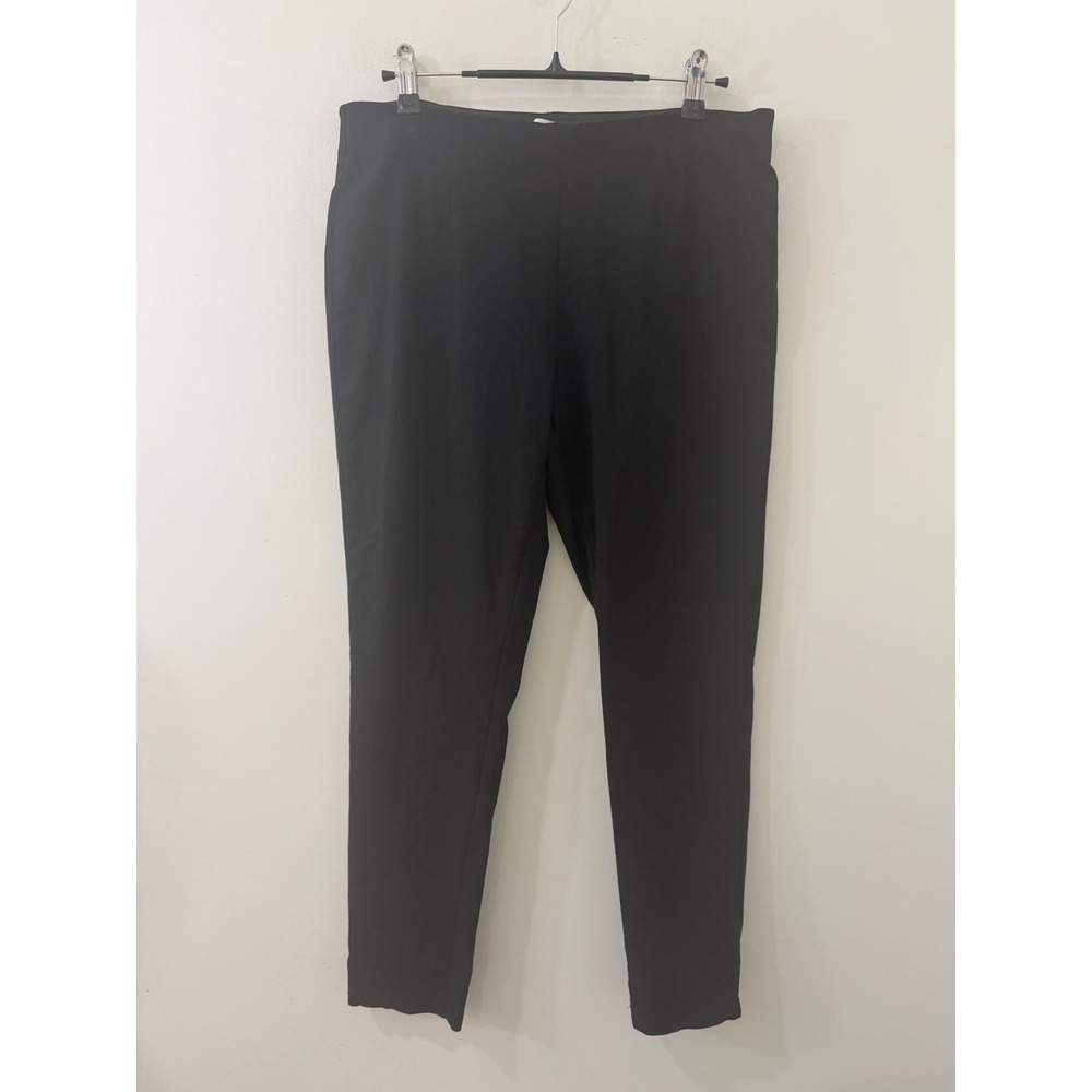 Calvin Klein Womens Black Slim Fit Pull On Stretch Dress Pants Size 10